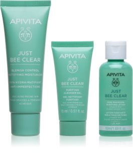 Apivita Just Bee Clear Routine Mini Set набір проти акне