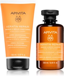 Apivita Keratin Repair Duo set with nourishing and moisturising effect