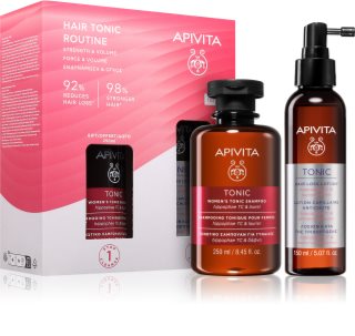 Apivita Tonic Women's Hair Tonic Routine Set set anti-caduta dei capelli