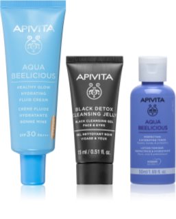 Apivita Aqua Beelicious Hydrating & Natural Coverage Routine Set набір для догляду за шкірою зі зволожуючим ефектом