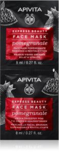 Apivita Express Beauty Pomegranate Revitalising and Brightening Mask 2x8 ml