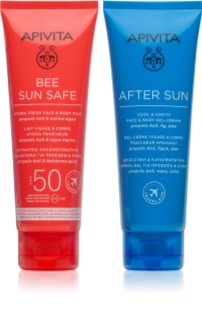 Apivita Bee Sun Safe Beach Essentials set for tanning