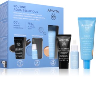 Apivita Aqua Beelicious Hydrating & Natural Coverage Routine Set Set für hydratisierte und strahlende Haut