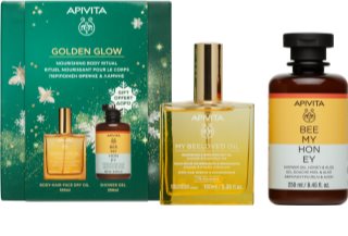 Apivita Golden Glow Weihnachtsgeschenk-Set für sanfte und weiche Haut