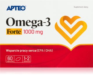 Apteo Omega-3 1000 mg kapsułki do ochrony komórek przed stresem oksydacyjnym 60 caps.