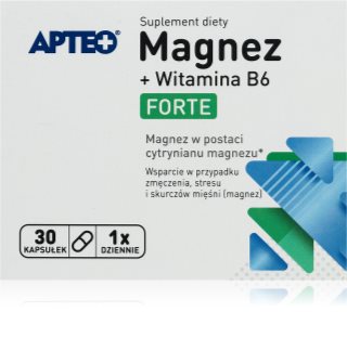 Apteo Magnez + Witamina B6 tabletki dla redukcji zmęczenia i wyczerpania