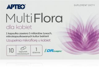 Apteo Multi Flora dla kobie kapsułki do ochrony mikroflory jelitowej 10 caps.