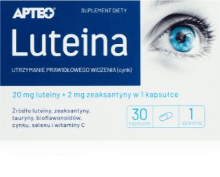 Apteo Luteina kapsułki do ochrony komórek przed stresem oksydacyjnym 30 caps.