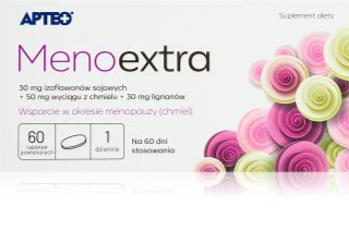 Apteo Menoextra tabletki do zapewnienia komfortu podczas menopauzy 60 tabletek