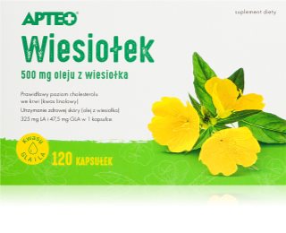 Apteo Wiesiołek kapsułki dla wsparcia układu odpornościowego, pięknych włosów i skóry 120 caps.