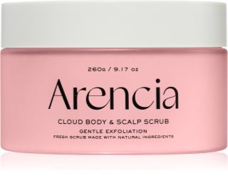 Arencia Fresh Cloud Lavender & Pear delikatny peeling do ciała włosów i ciała 260 g