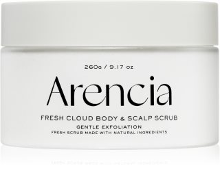 Arencia Fresh Cloud White Tea & Neroli gommage doux corps et cheveux 260 g