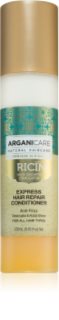 Arganicare Ricin Express Hair Repair Conditioner hiuksiin jätettävä hoitoaine vaurioituneille hiuksille 250 ml