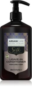 Arganicare Silk Protein Leave-In Conditioner Leave-in balsam för lockigt hår 400 ml