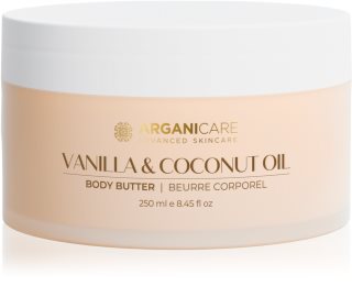 Arganicare Body Butter Vanilla & Coconut Oil maslac za tijelo s kokosovim uljem 250 ml