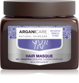 Arganicare Silver Hair Mask maska na vlasy neutralizující žluté tóny 500 ml