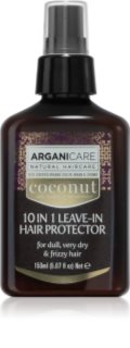 Arganicare Coconut 10 in 1 Leave-In Hair Protector soin fortifiant sans rinçage pour cheveux secs 150 ml