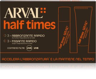 Arval Half Times Fast Tanning Bottle + Tube Set protective tan accelerating oil