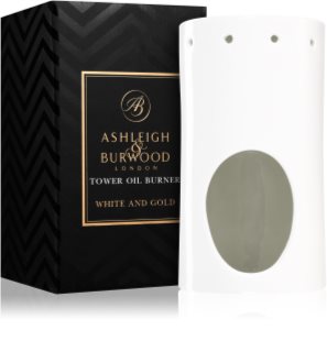 Ashleigh & Burwood London White and Gold keramická aromalampa 1 ks