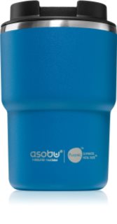 Asobu Coffee Express Caneca térmica em aço inoxidável com revestimento cerâmico coloração Blue 360 ml
