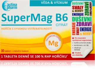 Astina SuperMag B6 tablety pro podporu činnosti nervové soustavy 30 tbl