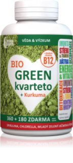 Astina Bio Green Kvarteto s kurkumou tablety pro správné fungování organismu