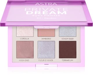 Astra Make-up Private Dream Palette palette de fards à paupières teinte 01 - Garden 1 pcs