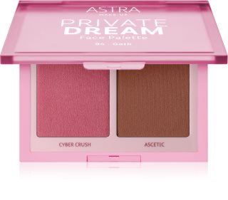 Astra Make-up Private Dream Palette Blush and Bronzer бронзираща пудра и руж цвят 04 goth 7 гр.