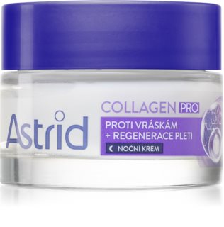 Astrid Collagen PRO Nachtcreme gegen sämtliche Alterserscheinungen mit regenerierender Wirkung 50 ml