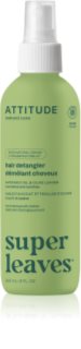 Attitude Super Leaves Avocado Oil & Olive Leaves sprej za jednostavno raščešljavanje kose za normalnu i suhu kosu 240 ml