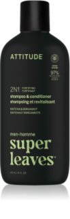 Attitude Super Leaves Matcha & Bergamot szampon i odżywka 2 w 1 dla mężczyzn 415 ml
