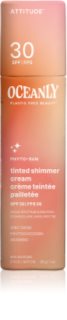 Attitude Oceanly Plastic Free Beauty crème teintée hydratante pailleté SPF 30 30 g