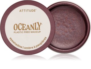Attitude Oceanly Plastic Free Makeup cienie do powiek w kremie z brokatem odcień Berry Bliss 5 ml