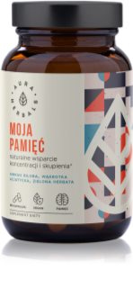 Aura Herbals Moja Pamięć vegan kapsułki dla poprawy koncentracji i pamięci 60 caps.