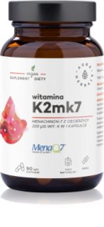 Aura Herbals Witamina K2mk7 MenaQ7 200 μg kapsułki dla prawidłowego funkcjonowania układu krążenia