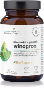 Aura Herbals Ekstrakt z pestek winogron 550 mg kapsułki do detoksykacji organizmu i na wsparcie odporności 60 caps.