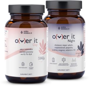 Aura Herbals O(v)er it day & night kapsułki wspomaga spokojny przebieg menstruacji 2x60 caps.