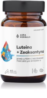 Aura Herbals Luteina + Zeaksantyna + Witamina A kapsułki dla zdrowych oczu 60 caps.