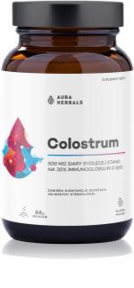Aura Herbals Colostrum 500 mg proszek dla poczucia komfortu smak Sweet Raspberry 66 g