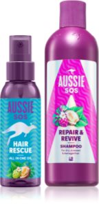 Aussie SOS Hair Rescue & Repair & Revive set para cabello seco y maltratado