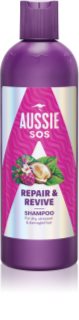 Aussie SOS Repair & Revive vyživujúci šampón pre namáhané vlasy a vlasovú pokožku