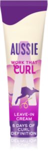Aussie Bouncy Curls Work That Curl crema sin aclarado para cabello ondulado y rizado 160 ml