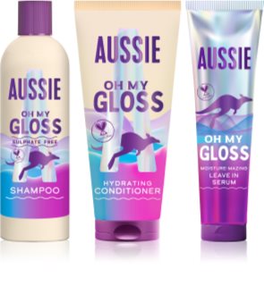 Aussie Oh My Gloss Gift Box Geschenkset spendet Feuchtigkeit und Glanz
