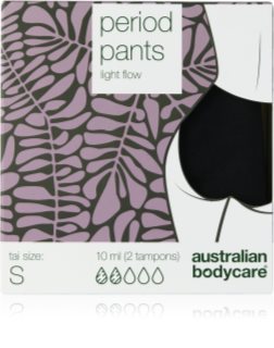 Australian Bodycare Period Pants menstrualne hlačke za šibko menstruacijo