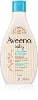 Aveeno Baby Daily Care mycí gel na tělo a vlasy pro děti od narození 250 ml