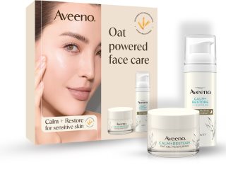 Aveeno Calm + Restore Gesichtspflegeset für trockene und empfindliche Haut
