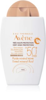 Avène Sun Minéral fluido protetor com cor sem filtros químicos SPF 50+ tinted 40 ml