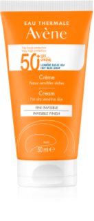 Avène Sun Invisible finish crema de soare pentru fata SPF 50+ pentru piele sensibila  50 ml