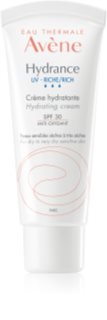 Avène Hydrance UV - Riche / Rich hidratáló krém érzékeny bőrre SPF 30 40 ml