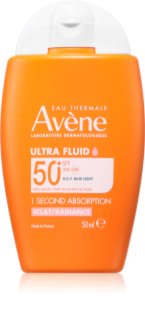 Avène Sun Ultra Fluid Radiance aufhellendes Fluid gegen Sonnenschein SPF 50+ 50 ml